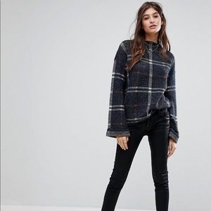NWT Vera Moda from ASOS Check Sweater, Small,